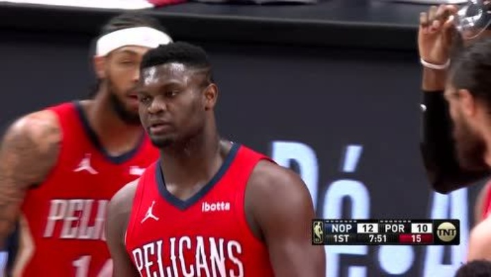 NBA录像鹈鹕vs开拓者 精彩对决回放